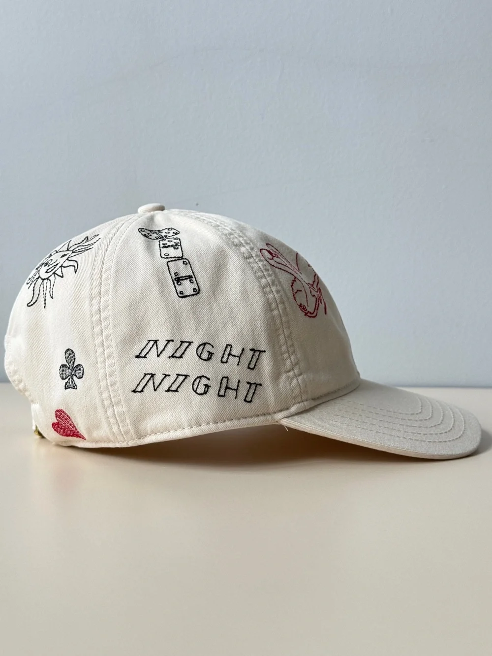 Madewell J.Crew Doodle Tattoo Embroidered Baseball Cap Hat - NWT